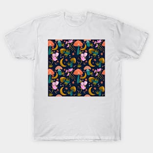 Mushrooms and Flowers T-Shirt